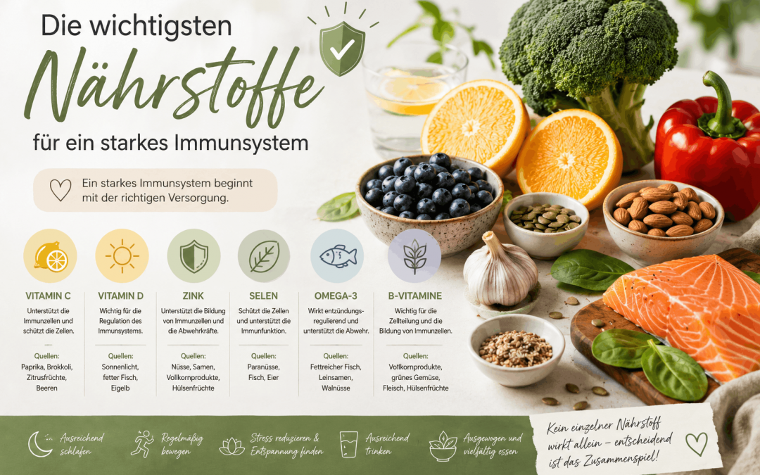 Welche Nährstoffe unterstützen das Immunsystem?